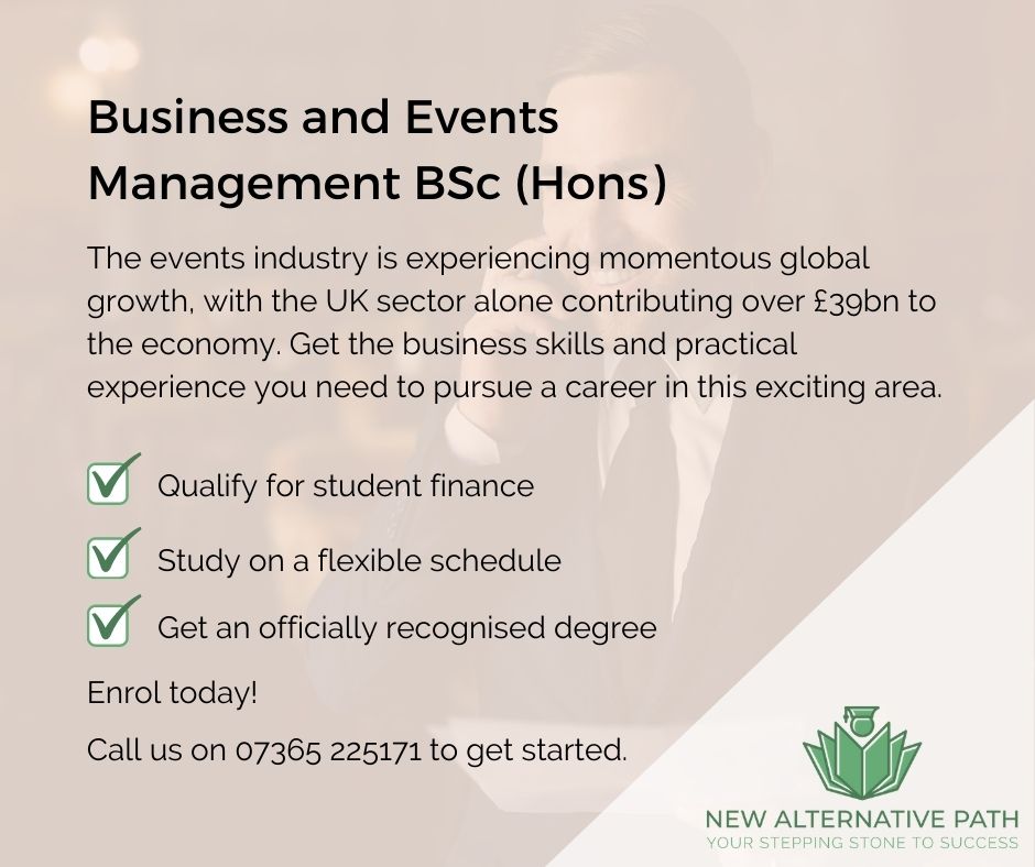 Business and Events Management BSc (Hons) courses