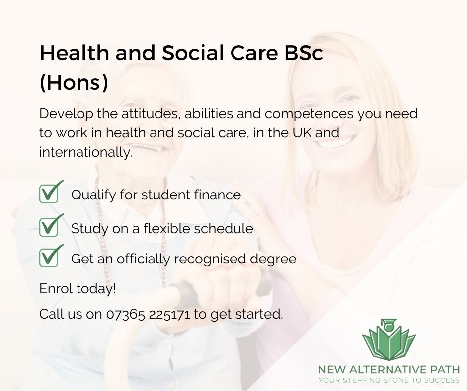 Health and Social Care BSc (Hons) courses