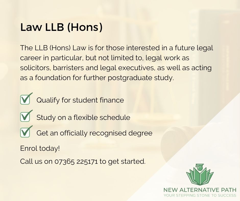 Law LLB (Hons) courses
